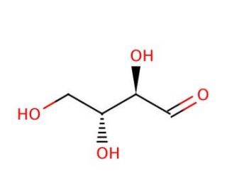 D-(&minus;)-Erythrose (CAS 583-50-6) - chemical structure image