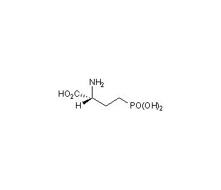 D(&minus;)-2-Amino-4-phosphonobutanoic acid (D-AP4) (CAS 78739-01-2) - chemical structure image