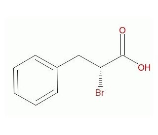 (D)-2-Bromo-3-phenylpropionic Acid (CAS 42990-55-6) - chemical structure image