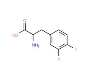 D-3,4-Difluorophenylalanine (CAS 249648-08-6) - chemical structure image