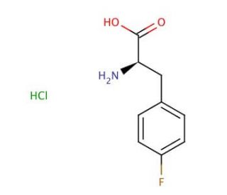 D-4-Fluorophenylalanine hydrochloride (CAS 122839-52-5) - chemical structure image