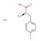 D-4-Fluorophenylalanine hydrochloride (CAS 122839-52-5) - chemical structure image