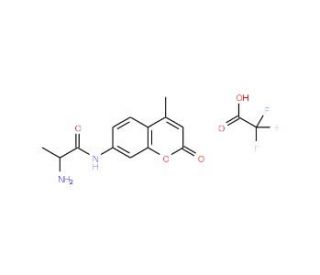 D-Alanine 7-amido-4-methylcoumarin, trifluoroacetate salt (CAS 201847-52-1) - chemical structure image