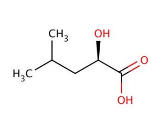 D-alpha-Hydroxyisocaproic acid (CAS 20312-37-2) - chemical structure image
