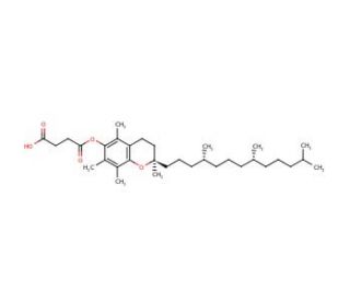 D-&alpha;-Tocopheryl Succinate (CAS 4345-03-3) - chemical structure image