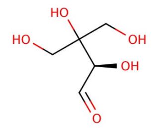 D-Apiose (CAS 639-97-4) - chemical structure image