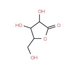 D-Arabonic acid-1,4-lactone (CAS 42417-44-7) - chemical structure image