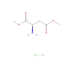 D-Aspartic Acid 4-Methyl Ester Hydrochloride (CAS 22728-89-8) - chemical structure image
