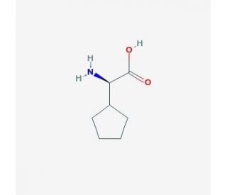 D-Cyclopentylglycine (CAS 2521-86-0) - chemical structure image