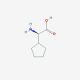D-Cyclopentylglycine (CAS 2521-86-0) - chemical structure image