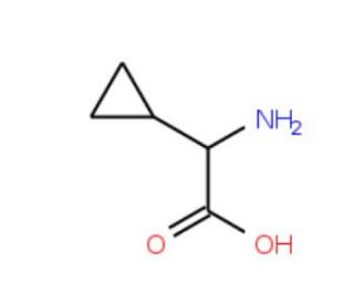 D-Cyclopropylglycine (CAS 49607-01-4) - chemical structure image