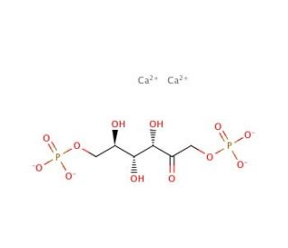D-Fructose 1,6-bisphosphate dicalcium salt (CAS 6055-82-9) - chemical structure image