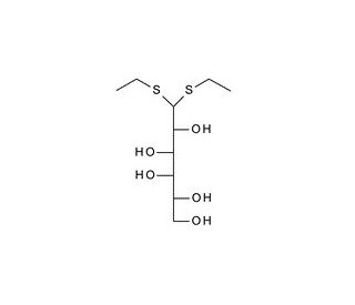D-Galactose diethyldithioacetal (CAS 5463-33-2) - chemical structure image