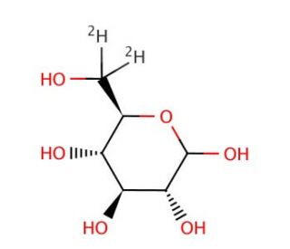 D-Glucose-6,6-d2 (CAS 18991-62-3) - chemical structure image