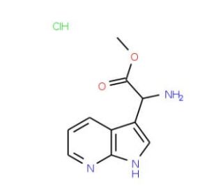 D,L-7-Aza-3-indolylglycine, Methyl Ester, Hydrochloride - chemical structure image