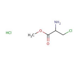D,L-&beta;-Chloroalanine Methyl Ester Hydrochloride (CAS 33646-31-0) - chemical structure image