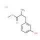 D,L-m-Tyrosine Methyl Ester Hydrochloride (CAS 34260-70-3) - chemical structure image