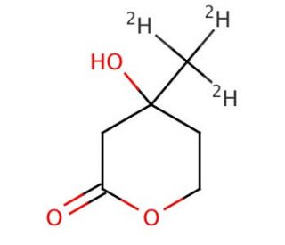 D,L-Mevalonic Acid Lactone-d3 (CAS 61219-76-9) - chemical structure image