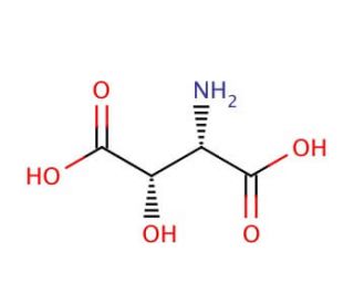 D,L-threo-&beta;-Hydroxyaspartic acid (CAS 4294-45-5) - chemical structure image