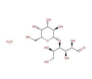 D-Lactose monohydrate (CAS 64044-51-5) - chemical structure image