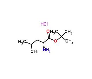 D-Leucine t-butyl ester hydrochloride (CAS 13081-32-8) - chemical structure image