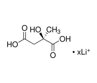 D-(&ndash;)-Citramalic acid lithium salt (CAS 6236-10-8 (free acid)) - chemical structure image