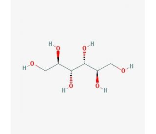 D(&minus;)Mannitol (CAS 69-65-8) - chemical structure image