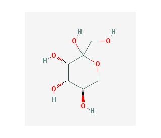 D-(&minus;)-Tagatose (CAS 87-81-0) - chemical structure image