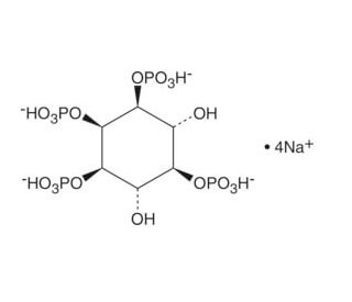 D-myo-Inositol-1,2,3,5-tetraphosphate, sodium salt - chemical structure image