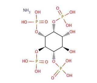 D-myo-Inositol 1,2,5,6-tetrakisphosphate ammonium salt (CAS 91796-88-2) - chemical structure image