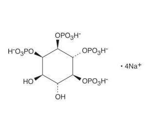 D-myo-Inositol-1,2,5,6-tetraphosphate, sodium salt - chemical structure image