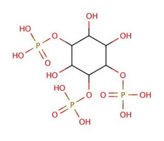 D-myo-Inositol 1,3,4-tris-phosphate ammonium salt (CAS 93133-76-7) - chemical structure image