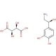 D-Norepinephrine hydrogen tartrate salt 的分子结构, CAS编号: 636-88-4 D-Norepinephrine hydrogen tartrate salt (CAS 636-88-4) - chemical structure image
