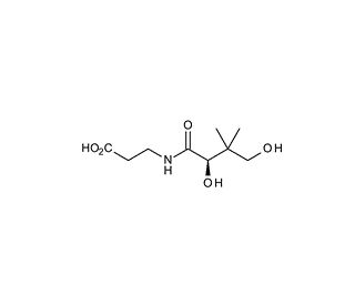 D-Pantothenic acid (CAS 79-83-4) - chemical structure image
