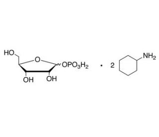 D-Ribose 1-phosphate bis(cyclohexylammonium) salt (CAS 58459-37-3) - chemical structure image