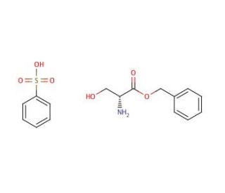 D-Serine benzyl ester benzenesulfonate (CAS 141527-77-7) - chemical structure image
