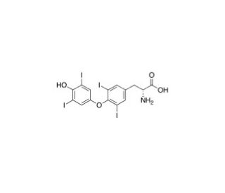D-Thyroxine (CAS 51-49-0) - chemical structure image