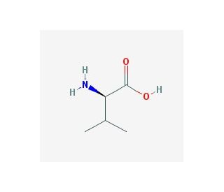 D-Valine (CAS 640-68-6) - chemical structure image