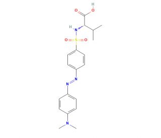 Dabsyl-L-valine (CAS 89131-11-3) - chemical structure image