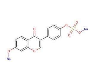 Daidzein 4&prime;-Sulfate Disodium Salt (CAS 162935-26-4) - chemical structure image
