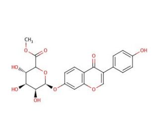 Daidzein 7-&beta;-D-Glucuronide Methyl Ester - chemical structure image