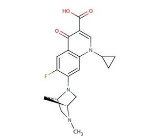 Danofloxacin (CAS 112398-08-0) - chemical structure image
