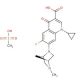 Danofloxacin Mesylate (CAS 119478-55-6) - chemical structure image