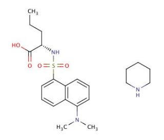 Dansyl-DL-norvaline piperidinium salt (CAS 102783-76-6) - chemical structure image