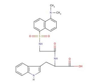 Dansyl-Gly-Trp (CAS 19461-22-4) - chemical structure image