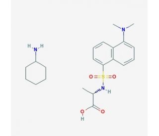 Dansyl-L-alanine cyclohexylammonium salt (CAS 53332-27-7) - chemical structure image