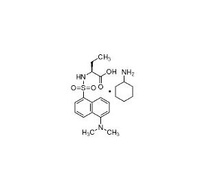 Dansyl-L-&alpha;-amino-n-butyric acid cyclohexylammonium salt (CAS 102783-25-5) - chemical structure image