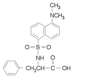 Dansyl-L-phenylalanine (CAS 1104-36-5) - chemical structure image