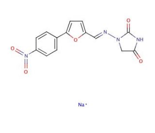 Dantrolene sodium salt (CAS 14663-23-1) - chemical structure image