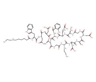 Daptomycin (CAS 103060-53-3) - chemical structure image